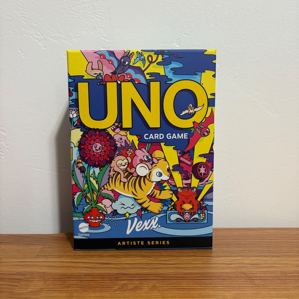 Mattel UNO Artiste Series Vexx Card Game Unisex OS Multicolor New Sealed JFV37‎